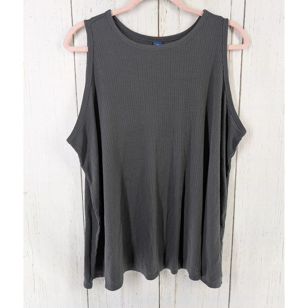Old‎ Navy Plus Size 2X Womens Black Ribbed Sleeveless Tank Top